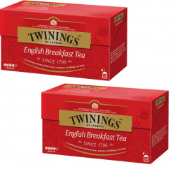 Twinings English Breakfast 2г Х 25 пак черный чай картонная упаковка 50 г (упаковка 2 шт)