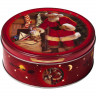 Новый Год Санта Клаус печенье с кусочками шоколада 150г ж/б Дания 4 дизайна