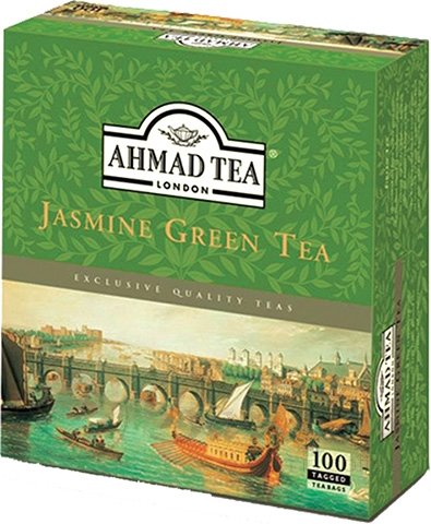 Ahmad  Jasmine Green Tea 2 г х 100 пак. зеленый ароматизированный чай картонная упаковка 200 г