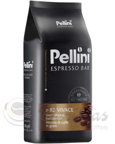 Pellini 82 Vivace кофе в зернах 500г арабика/робуста пакет