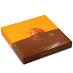 JOYCO Шоколадные конфеты Сухофрукт персика в шоколаде с миндалем 190 г