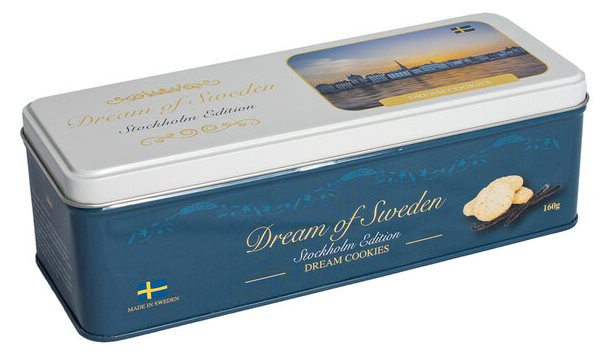 Dream of Sweden Stockholm печенье мечты с ванилью 160г ж/б