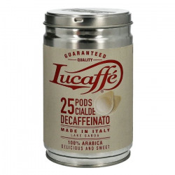 Lucaffe Decaffeinato Без Кофеина ESE Pods 25 шт кофе в чалдах ж/б 