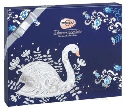 Socado Лебедь / Cigno Gift Box 250г ассорти шоколадных конфет картон