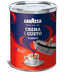 Lavazza Crema e Gusto Classico кофе молотый 250 г ж/б