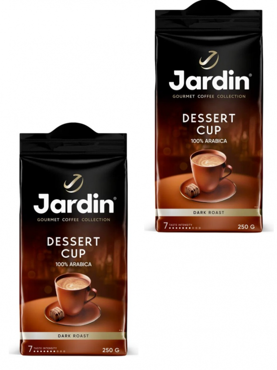 Jardin Desert Cup 100 % Арабика кофе молотый 250 г 2 штуки