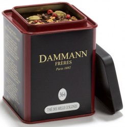 Dammann N364 The des Mille Collines / Тысяча Холмов черный ароматизированный чай жестяная банка  150г