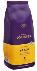 Lofbergs Brazil 1 кг кофе в зернах пакет арабика 100%