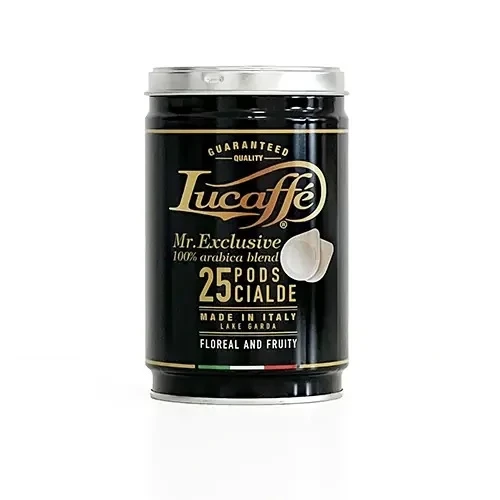 Lucaffe Mr. Exclusive ESE Pods 25 шт кофе в чалдах ж/б 