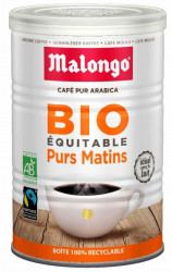 Malongo Purs Matins Bio / Матан Лежер кофе молотый 250г арабика 100% ж/б