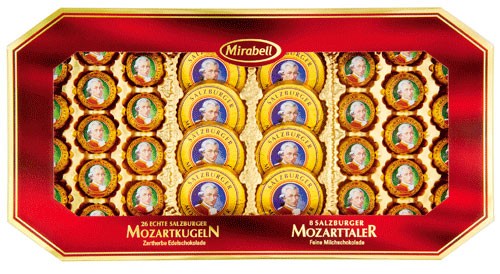 Набор шоколадных конфет Mirabell Mozartkugeln и Mozarttaler 600 г