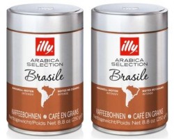 Illy Brasile 250г x 2шт кофе в зернах ж/б