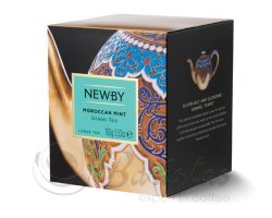 Newby Morrocan Mint (Марокканская Мята) зеленый чай картонная упаковка 100г