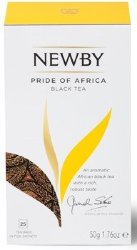 Newby Pride of africa Гордость Африки 2г.Х 25 пакетиков черный чай картонная упаковка 50 г.