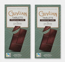 Guylian Горький шоколад 72 % плитка 100 грамм 2 штуки