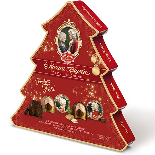 Reber Mozart Christmas Tree 240г новогодняя упаковка конфеты шоколадные (736)