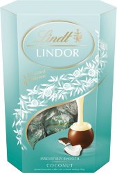 Lindt Lindor Coconut / Кокос конфеты шоколадные 200г подарочная упаковка