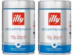 Illy Decaffeinato 250г кофе молотый без кофеина ж/б (упаковка 2 шт)