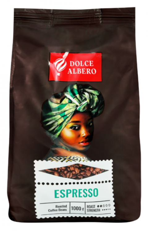 Dolce Albero Espresso 1 кг кофе в зернах пакет