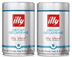Illy Decaf 250г х 2шт кофе в зернах без кофеина ж/б