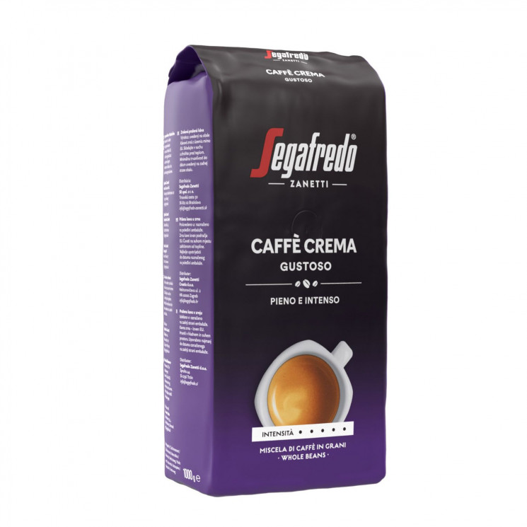 Segafredo Caffe Crema Gustoso 1000г кофе в зернах