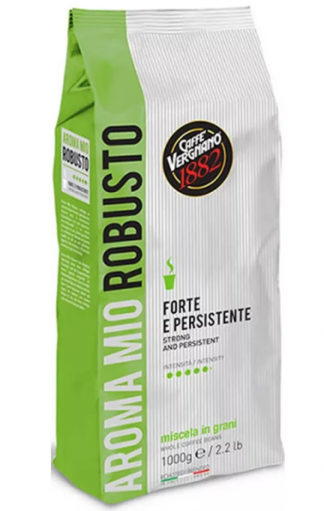 Vergnano Aroma Mio Robusto кофе в зернах 1кг
