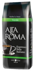 Alta  Roma Verde 1 кг кофе в зернах 70% арабика 30% робуста пакет