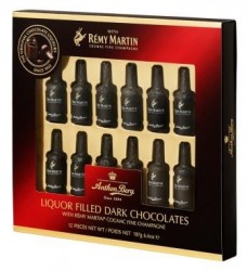 Anthon Berg Remy Martin 187г бутылочки из темного шоколада c алкоголем