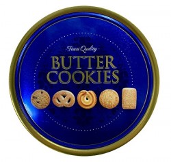 РК Butter Cookies Синяя банка сдобное печенье 454г ж/б Польша