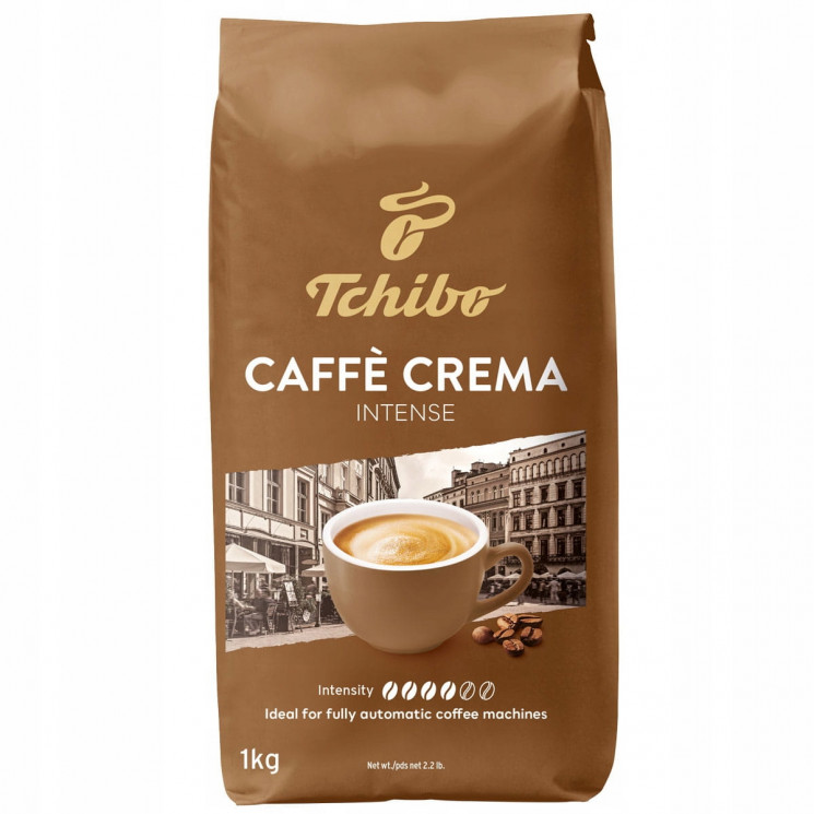 Tchibo Caffe Crema Intense кофе в зернах 1 кг