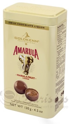 Шоколадные конфеты Goldkenn со вкусом ликера Амарулла 130г жестяная банка