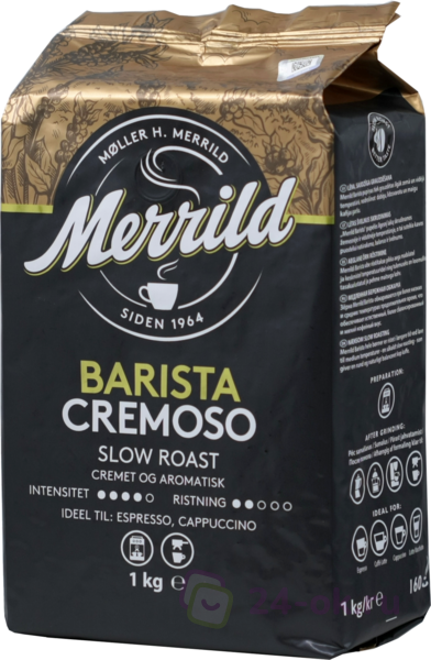 Merrild Barista Cremoso кофе в зернах 1 кг