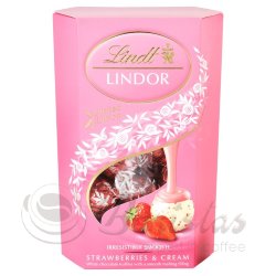 Lindt Lindor Strawberry and Cream 200г конфеты шоколадные подарочная упаковка