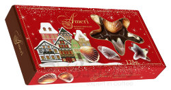 Ameri Красная Новогодняя упаковка 125г конфеты шоколадные