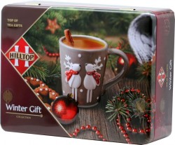 Чай Hilltop Winter Gift / Шкатулка Чайное собрание 4*50 г ж/б