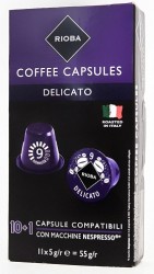 Кофе в капсулах Rioba Espresso Delicato 11 капс х 5 г