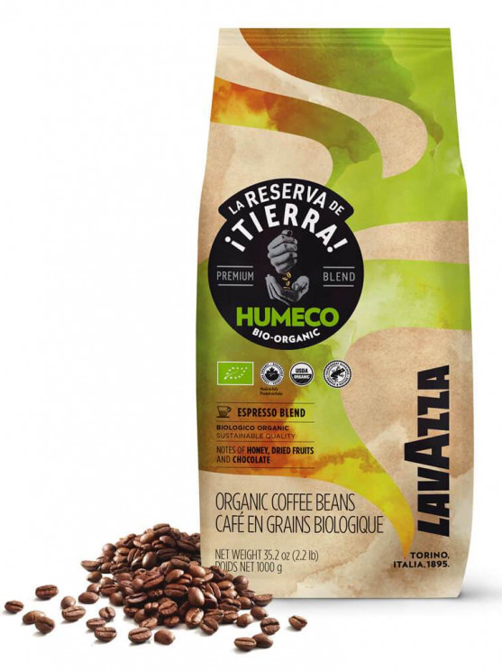 Lavazza Tierra Humeco кофе в зернах 1кг пакет 60/40
