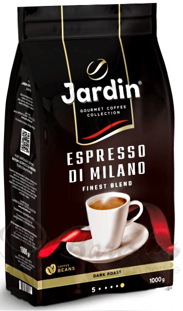 Jardin Espresso Di Milano 1кг кофе в зернах пакет