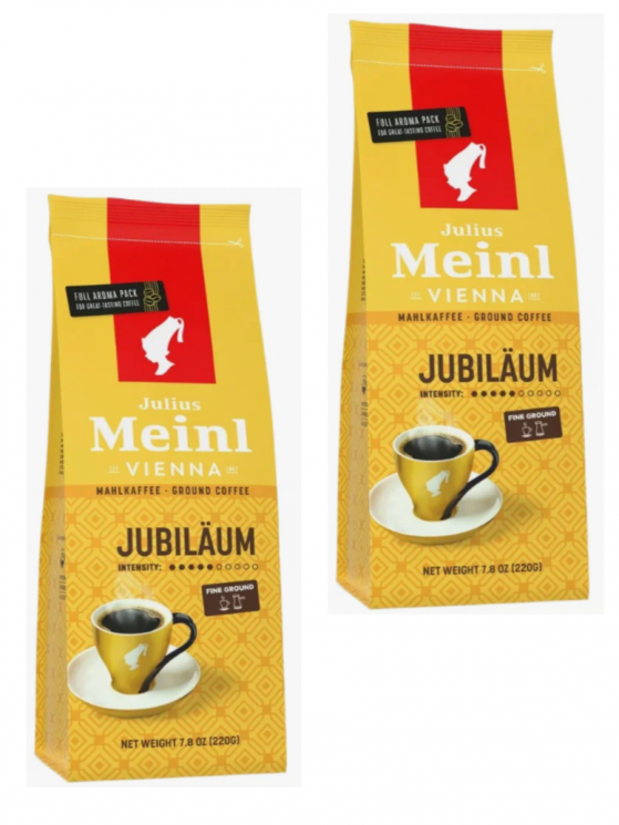 Julius Meinl Jubilaum кофе молотый 220 г 2 штуки