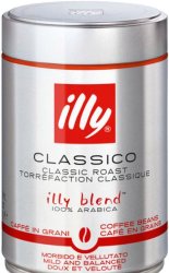 Illy Classico средняя обжарка 250г кофе в зернах ж/б