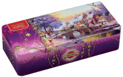 Чай Hilltop Шкатулка Новогодний пейзаж 3*50 г ж/б