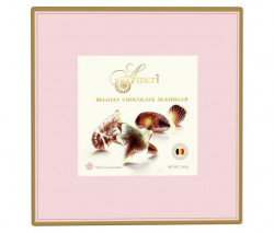 Ameri Розовая упаковка 250г конфеты шоколадные ракушки