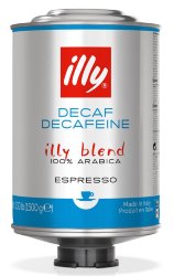 Illy Decaffeinated 1,5 кг кофе в зернах без кофеина арабика 100% ж/б