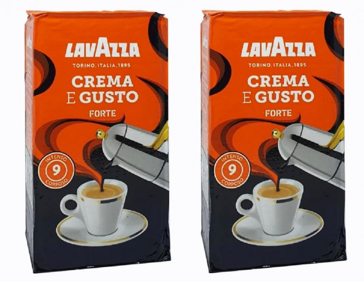 Lavazza Crema Gusto Forte кофе молотый 250г в/у (2 штуки)