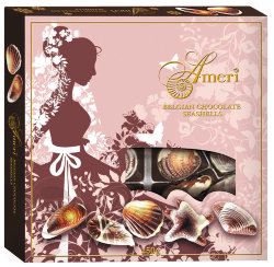 Ameri Spring Design 250гр весенняя упаковка конфеты шоколадные ракушки