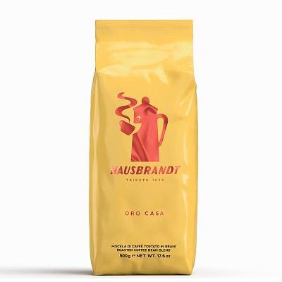 Hausbrandt Oro Casa 500г кофе в зернах 50% арабика 50% робуста пакет