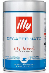 Illy Decaffeinato 250г кофе молотый без кофеина жестяная банка 100% арабика