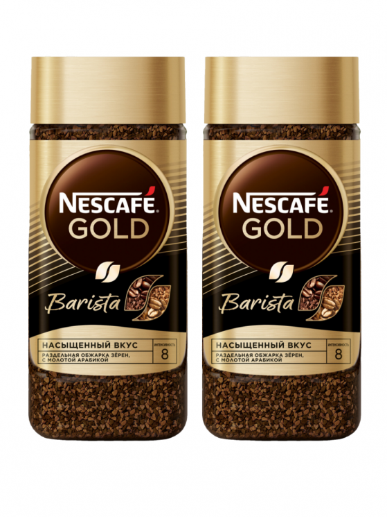 Nescafe Gold Barista 85 г кофе растворимый 2 штуки