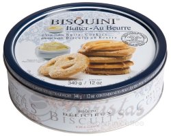 Bisquini Butter 340г сдобное печенье ассорти жестяная банка