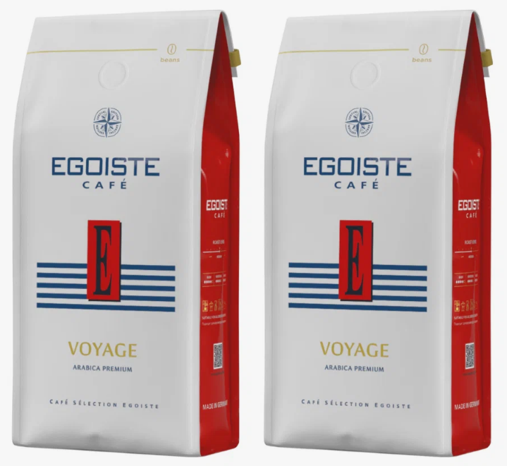 Egoiste Voyage кофе в зернах 250 грамм 2 штуки 